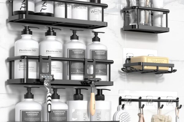 YASONIC Shower Caddy: Rustproof Bliss & Easy Storage!